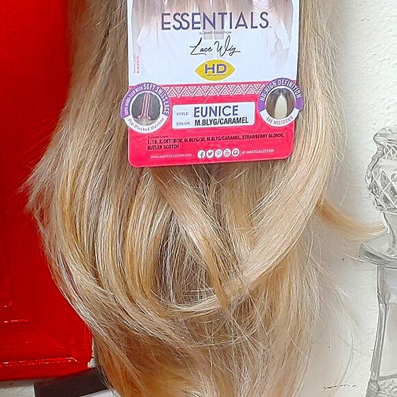 Essentials (by Janet Collection) HD Lace Wig: Eunice (Color: M.BLYG/CARAMEL) - Picture 8 of 16